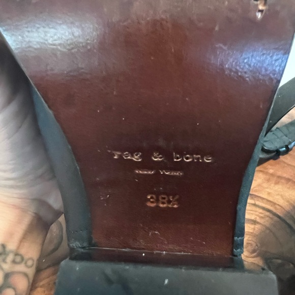 Rag and Bone Kenny Leather Ankle Strap Clog - Picture 6 of 8